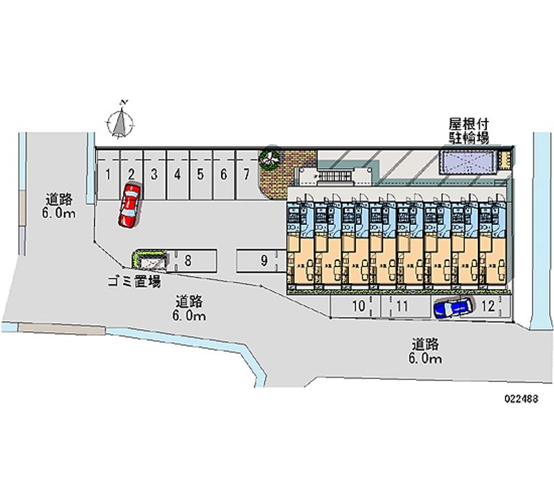 レオパレスシュロス 月極駐車場