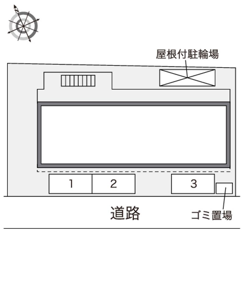 レオパレスＮＥＷＮＯＲＴＨ　 配置図