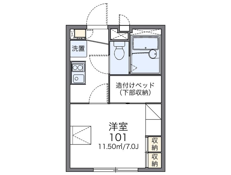 レオパレスｃｈｅｚ　ｔｏｉ 間取図