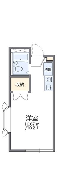 レオパレス東大路ハシモト 間取り図