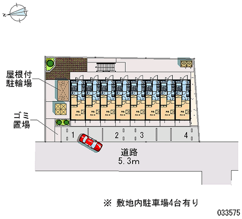 レオパレスＶＩＥＷ矢剣 区画図