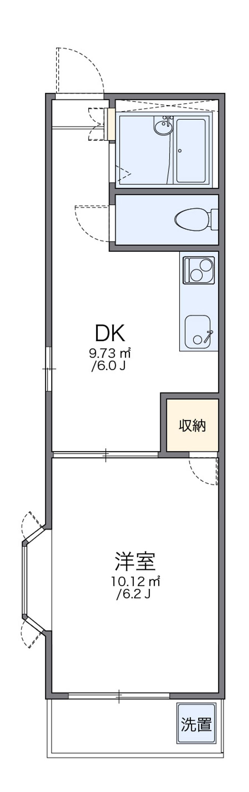 レオパレス本城東二番館 間取り