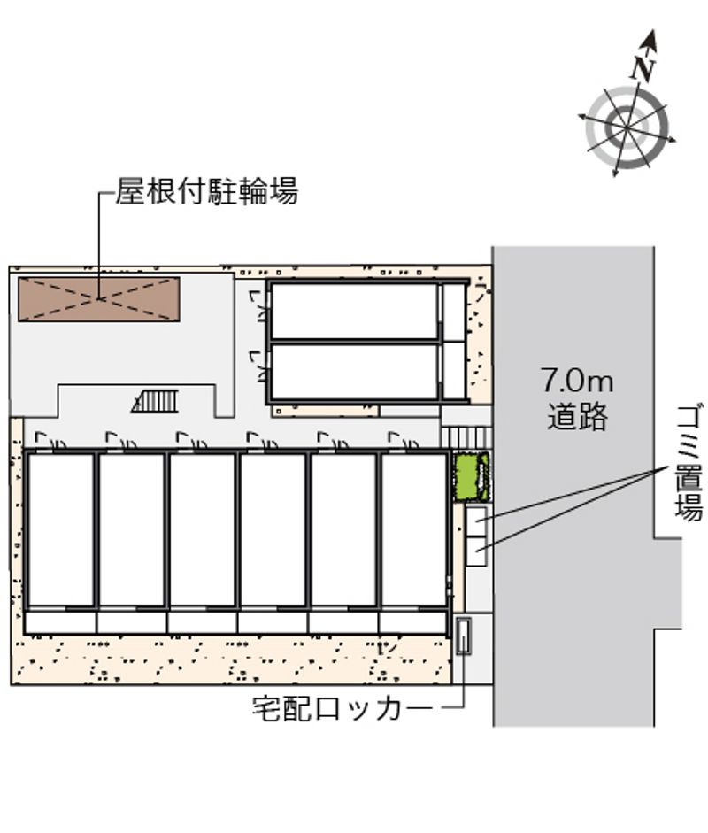 クレイノビッグアロー川崎 配置図
