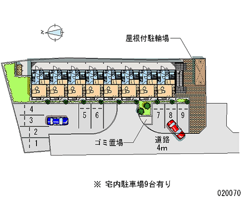 20070 bãi đậu xe hàng tháng