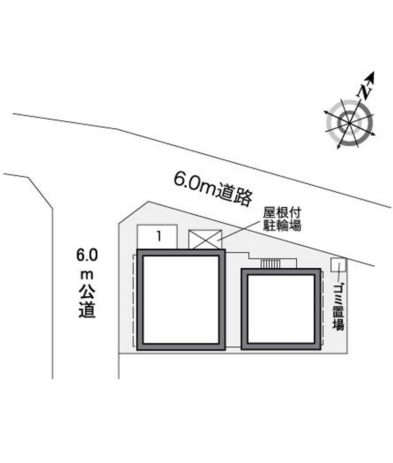 レオパレスＭＩＹＡ 配置図
