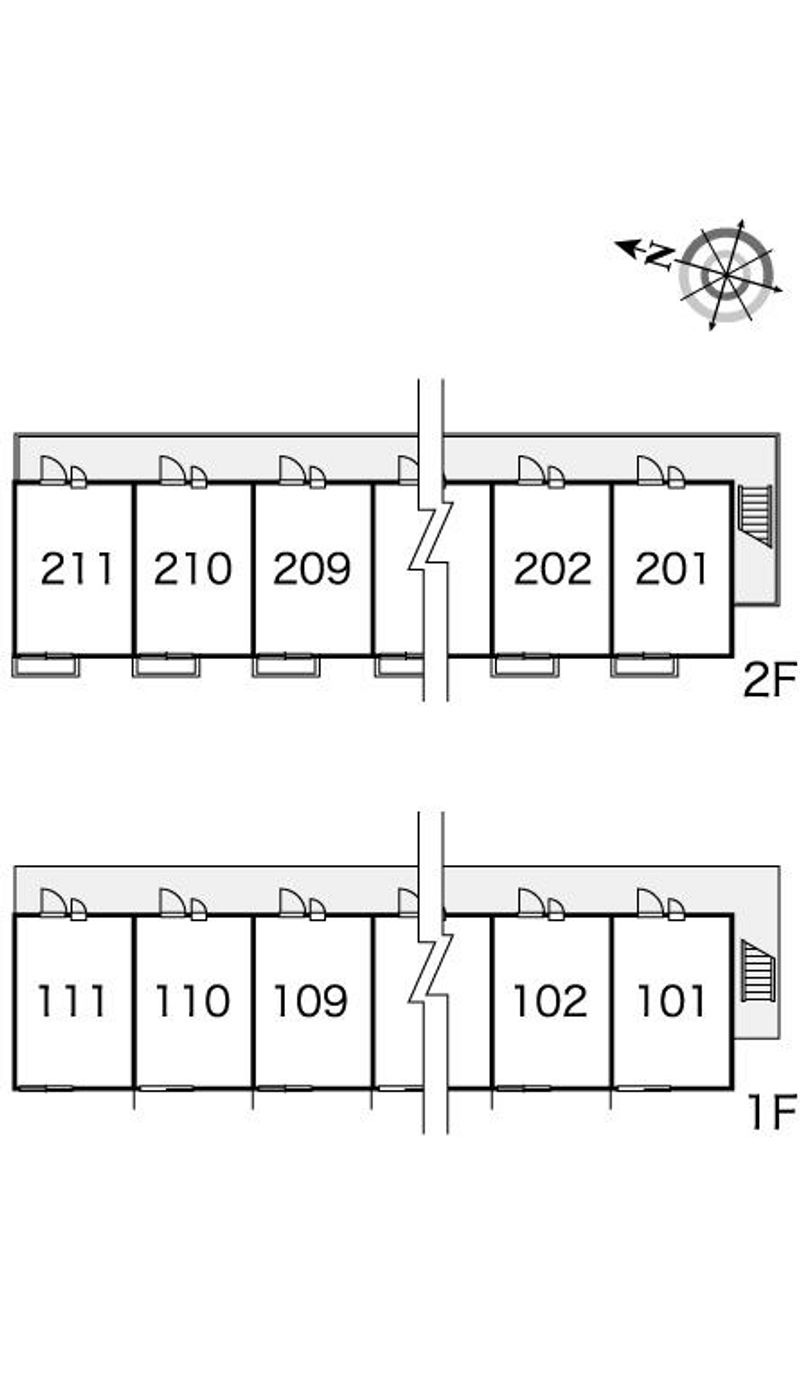 レオパレスコンフォート上東雲 間取配置図