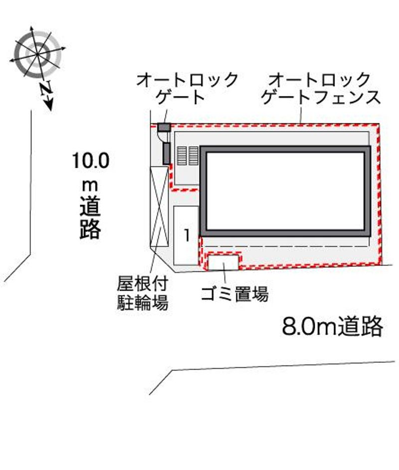 レオパレス大井町 配置図