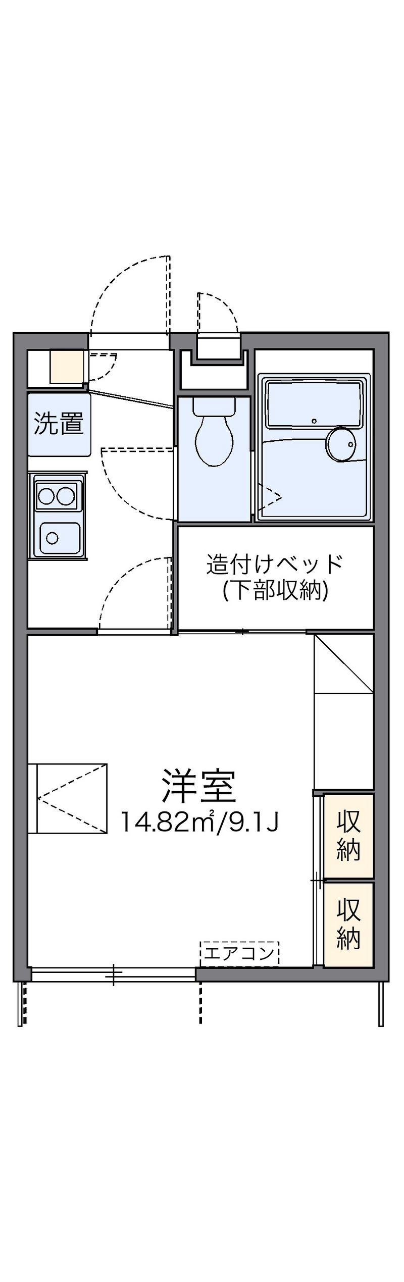 レオパレスＯｓｈｉｍａ 間取図