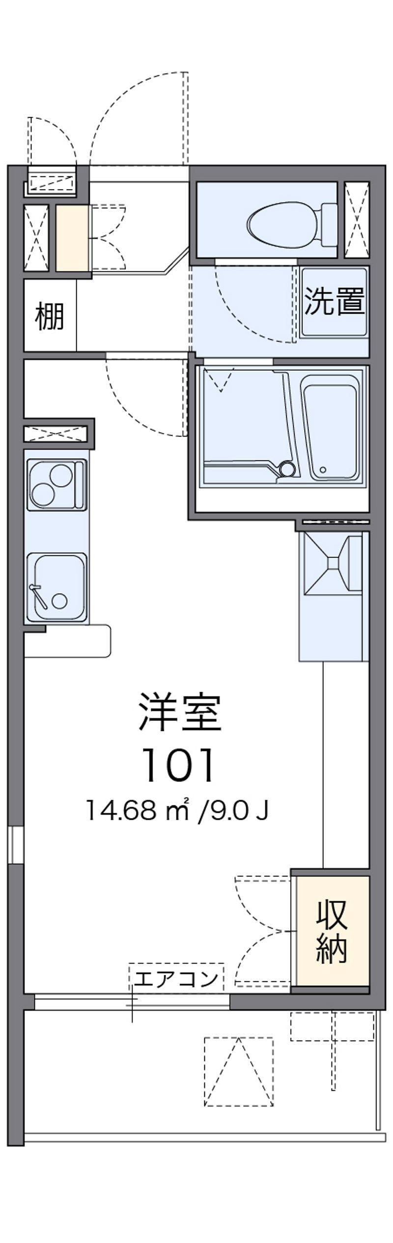 レオネクスト日野万願寺 間取図