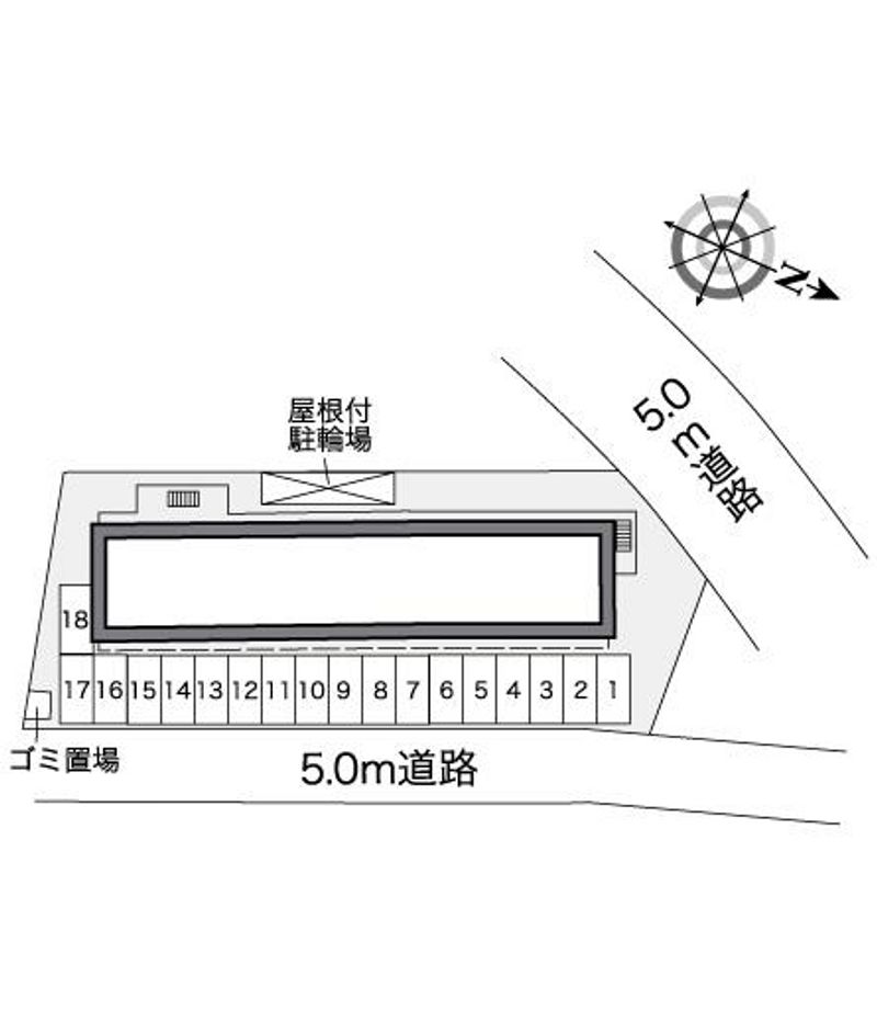 レオパレス赤道 配置図