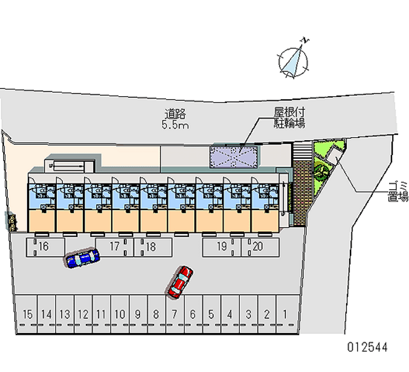 12544 Monthly parking lot