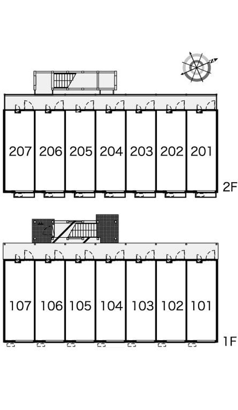 レオパレスライスワン 間取配置図
