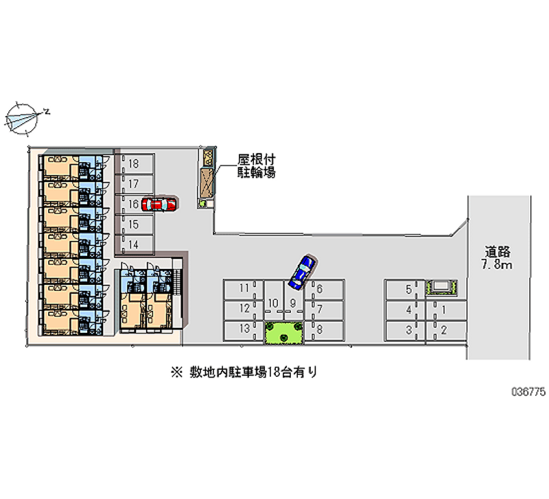 レオパレスＳＢＭ田所 月極駐車場