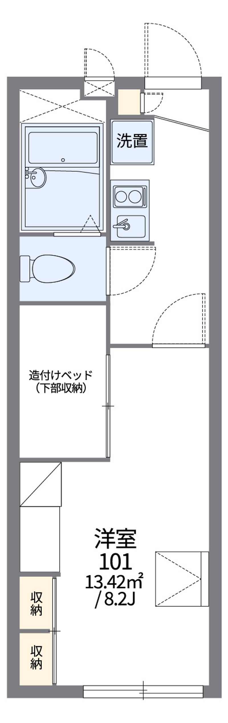 レオパレス千々川 間取図
