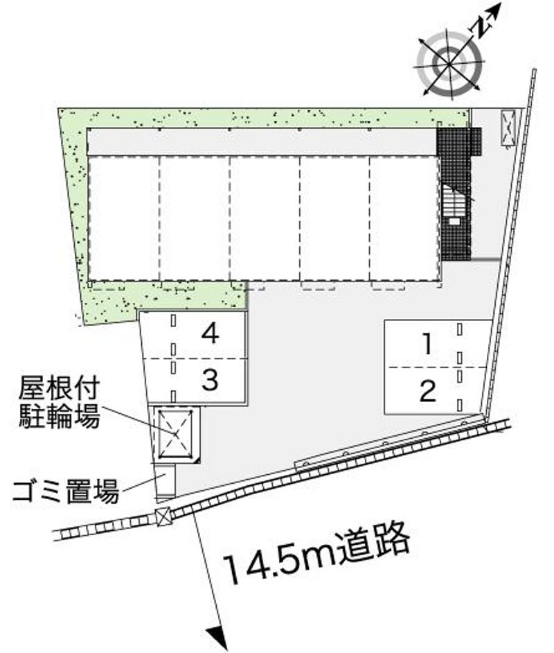 レオパレス東北学院前 配置図