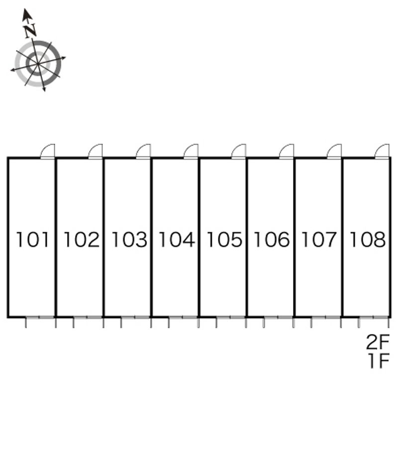 レオパレス清水 間取配置図