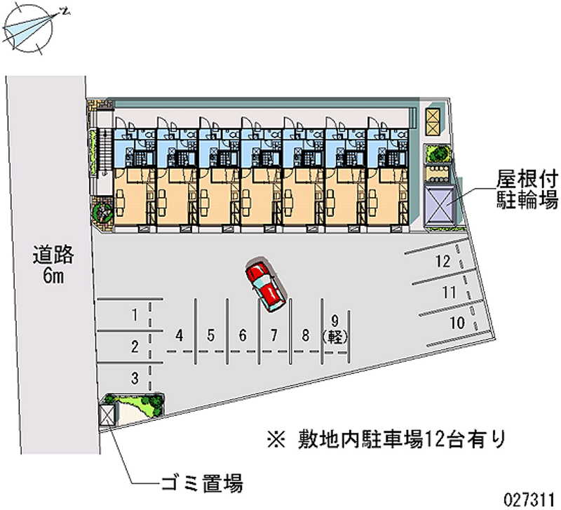 レオパレス新港の森Ⅱ 月極駐車場