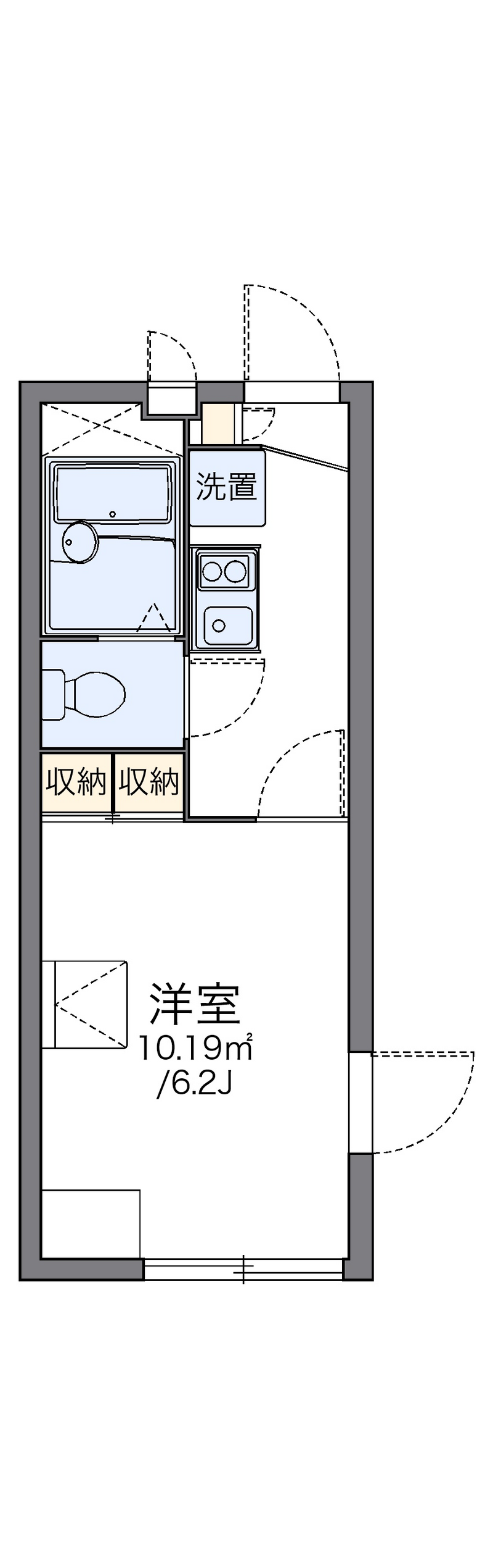 レオパレスひばり 間取り
