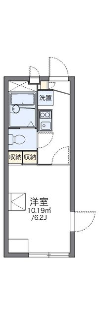 レオパレスひばり 間取り図