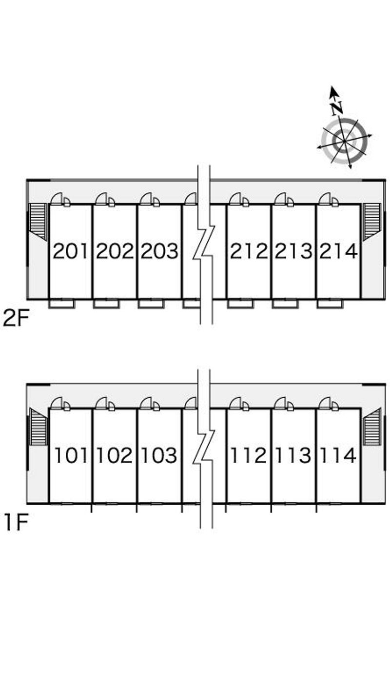 レオパレスはぴねす 間取り配置図