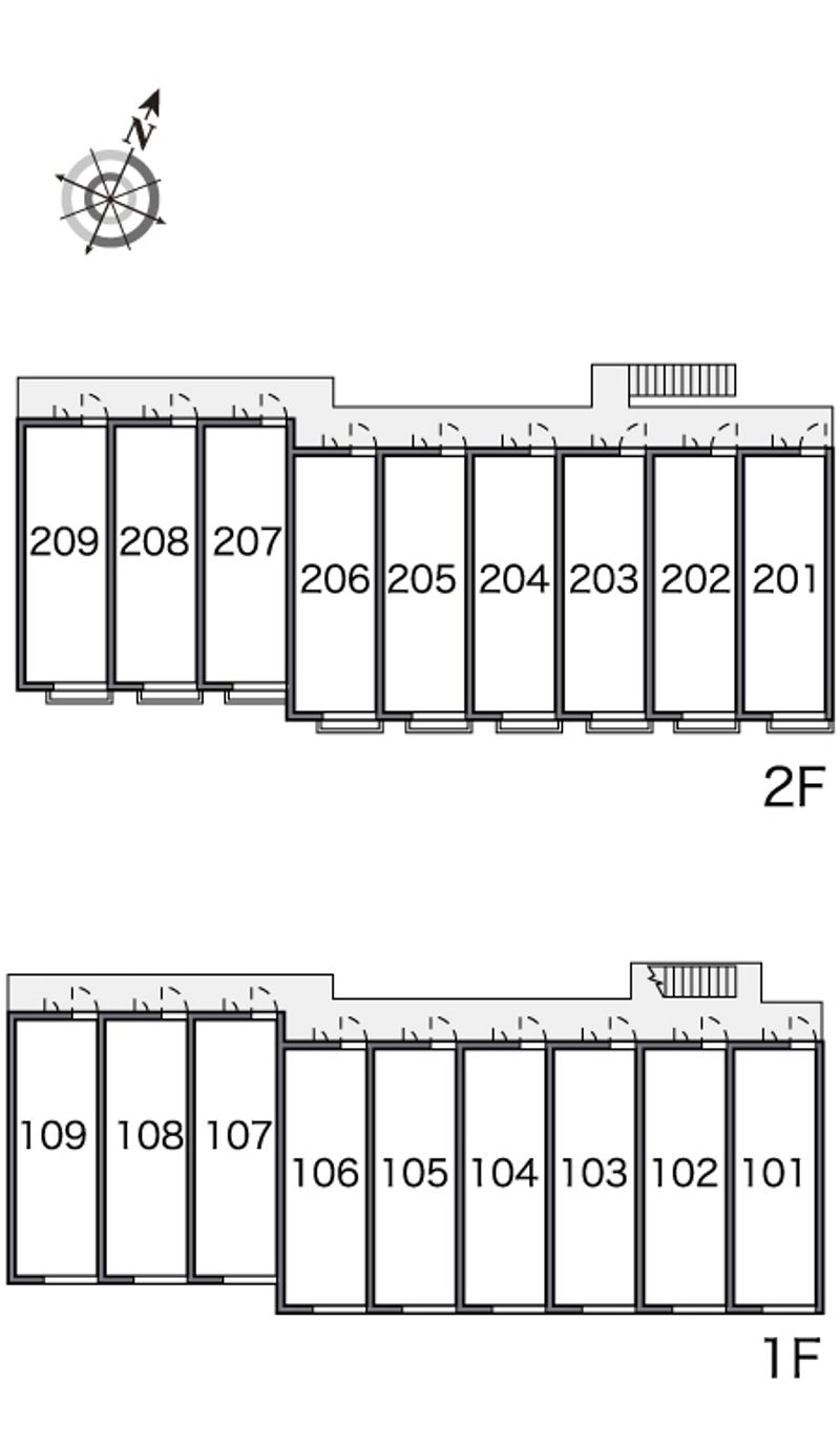 レオパレスアムールⅡ 間取配置図