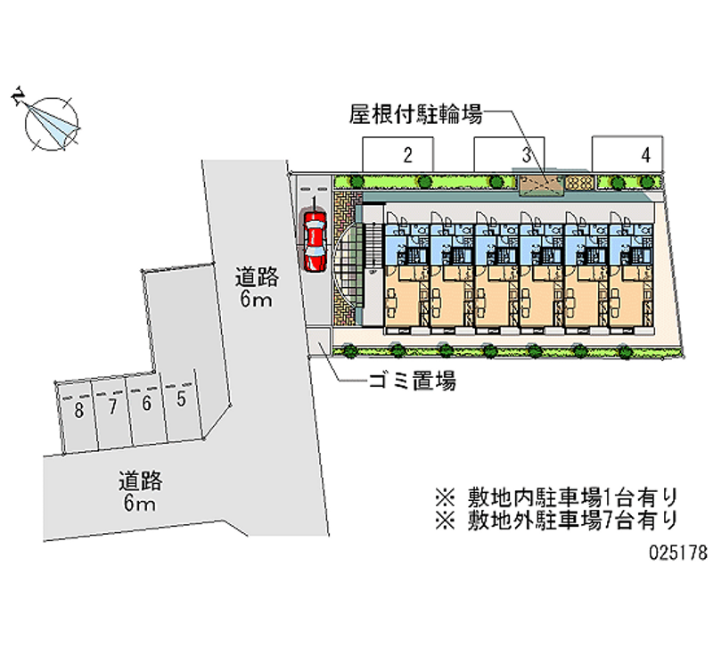 レオパレス縁 月極駐車場