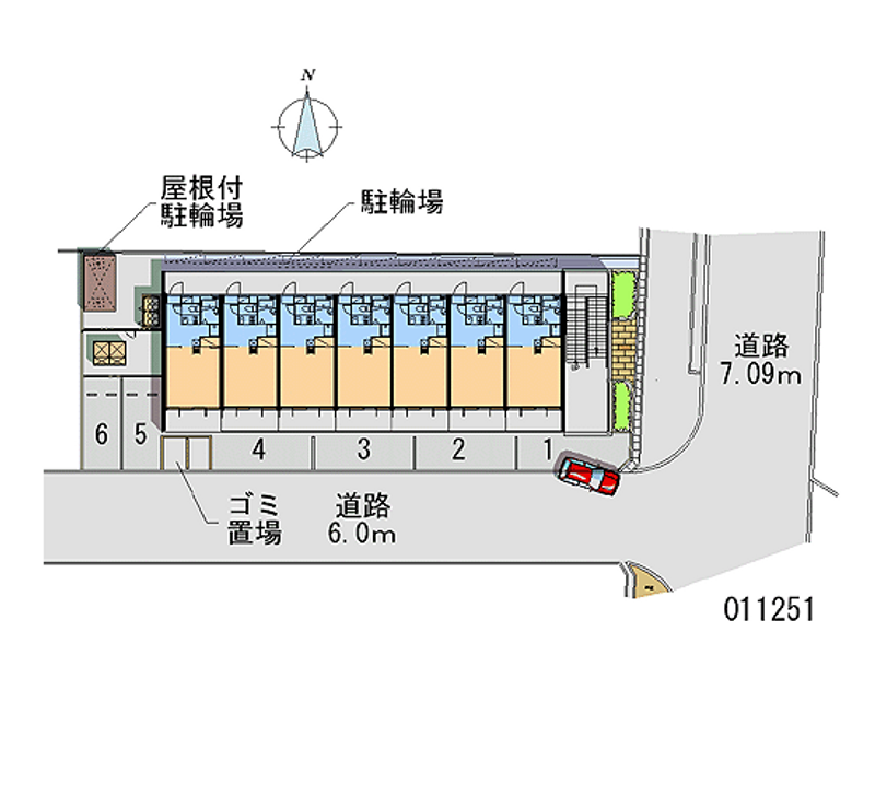 レオパレス吉田 区画図
