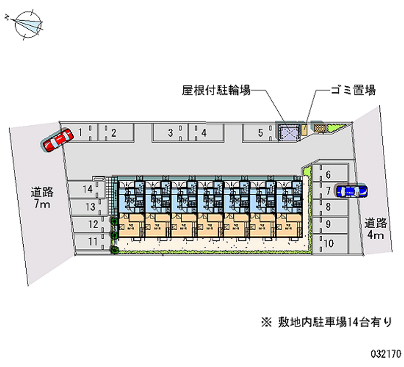 レオパレス湖畔 月極駐車場