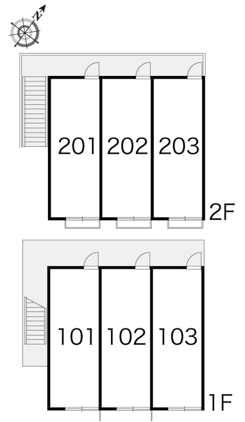 leopalace Shimizugaoka 평면 배치도