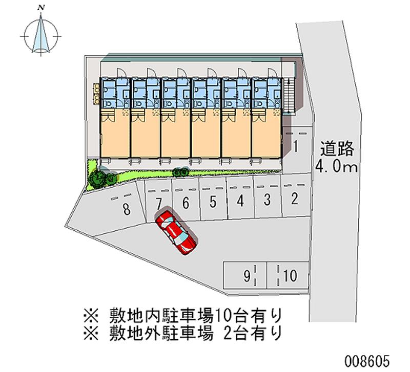 レオパレスカウベルⅠ 月極駐車場