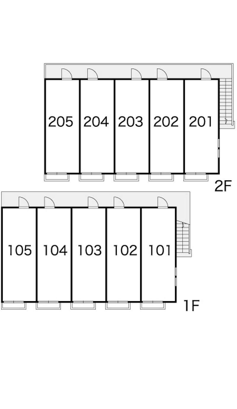 レオパレストダワンルームハイツ 間取配置図