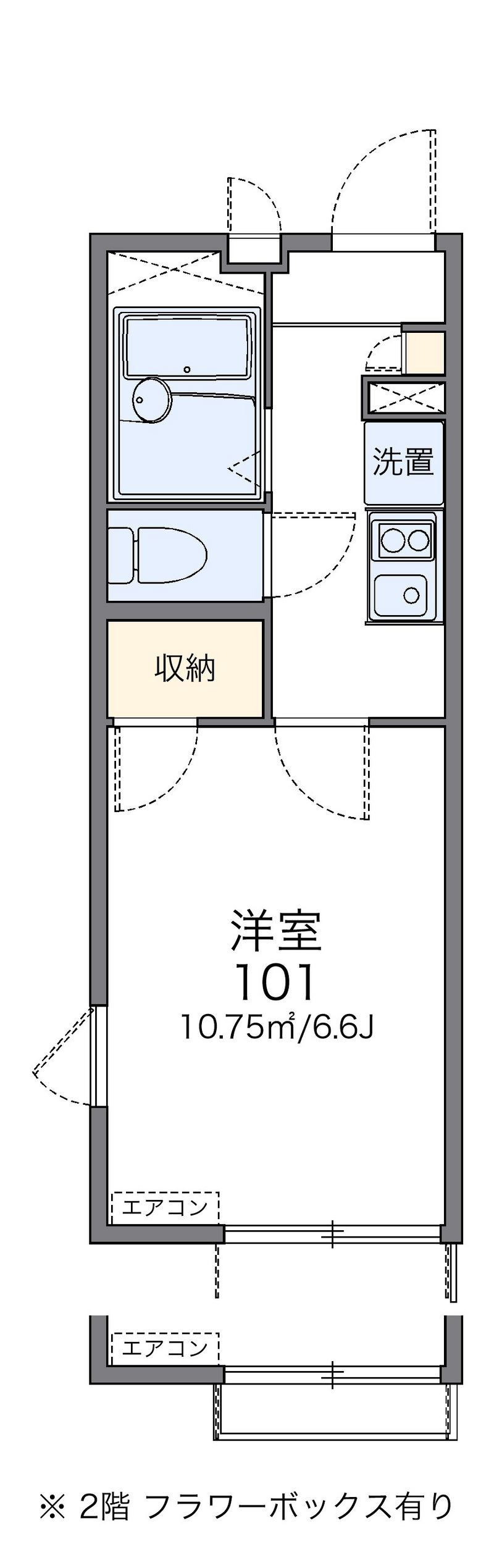 レオパレスサンシャイン貫井北 間取図