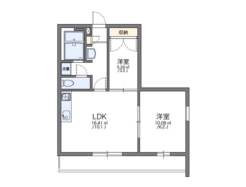 レオパレスレジアス 間取図