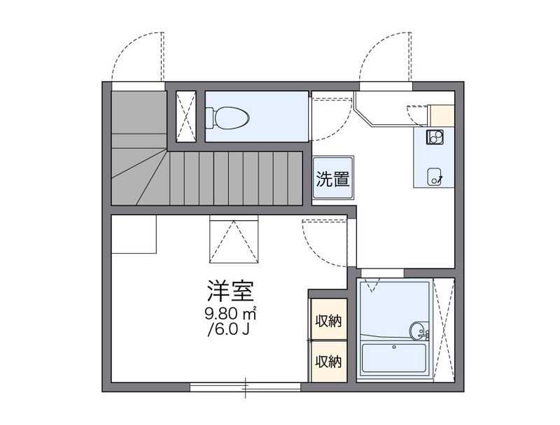 レオパレスルフラン 間取図