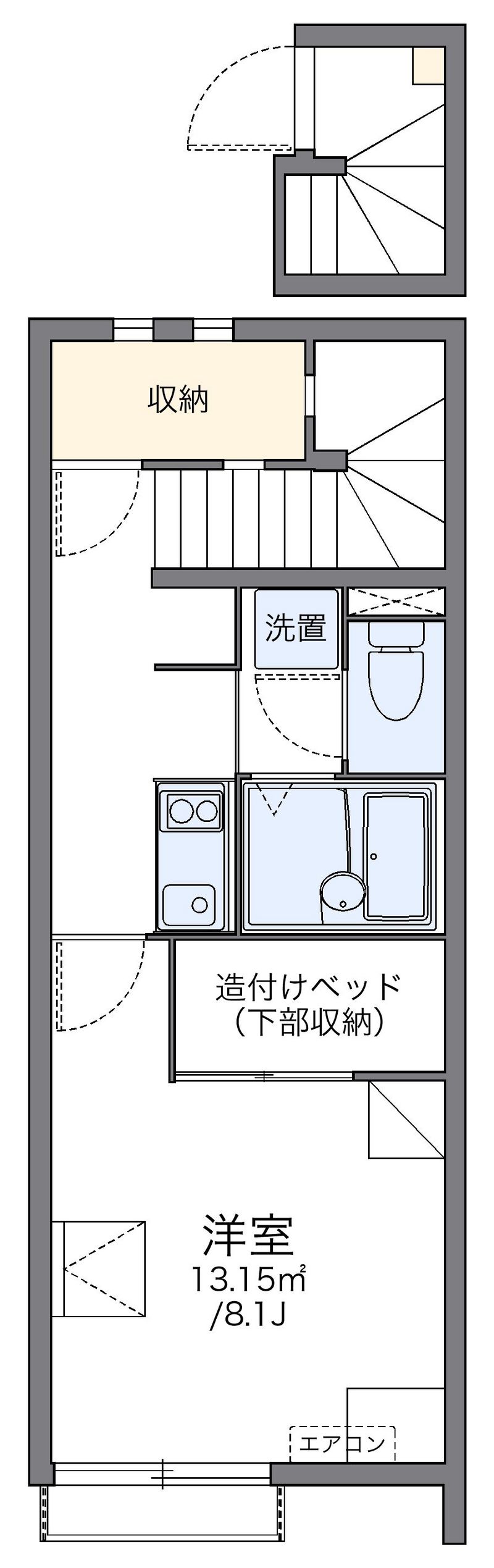 レオネクストＨＩＧＨＷＯＯＤⅠ 間取り