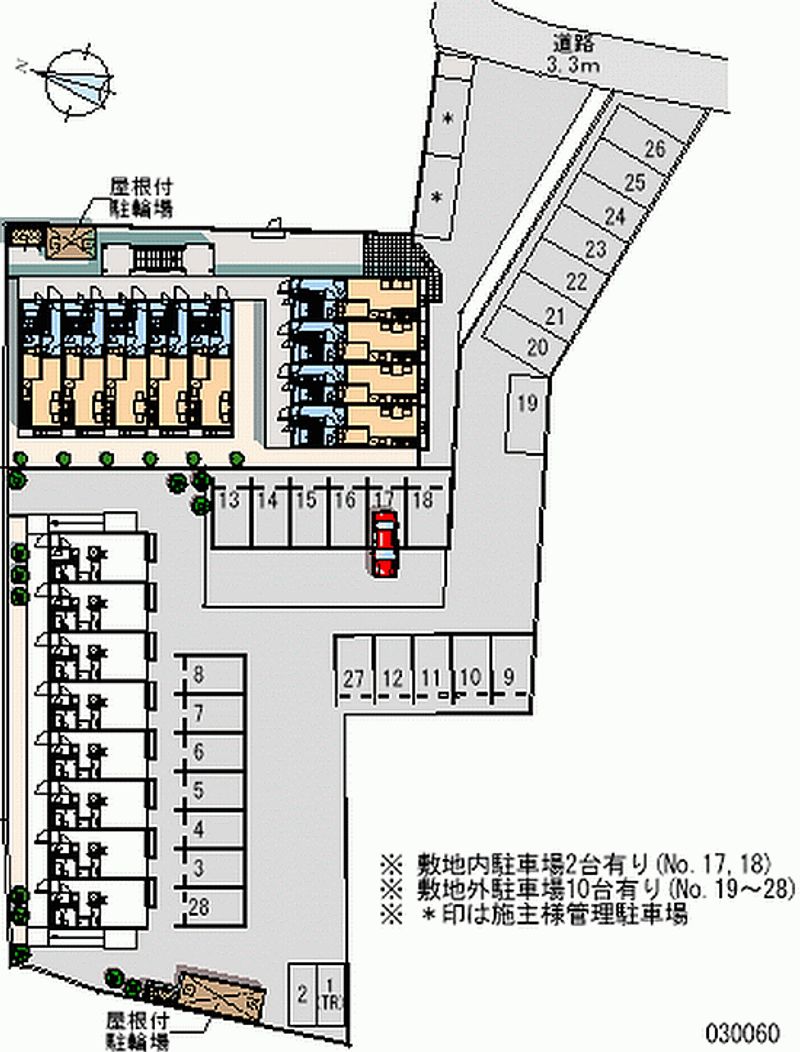 レオパレストレス 月極駐車場