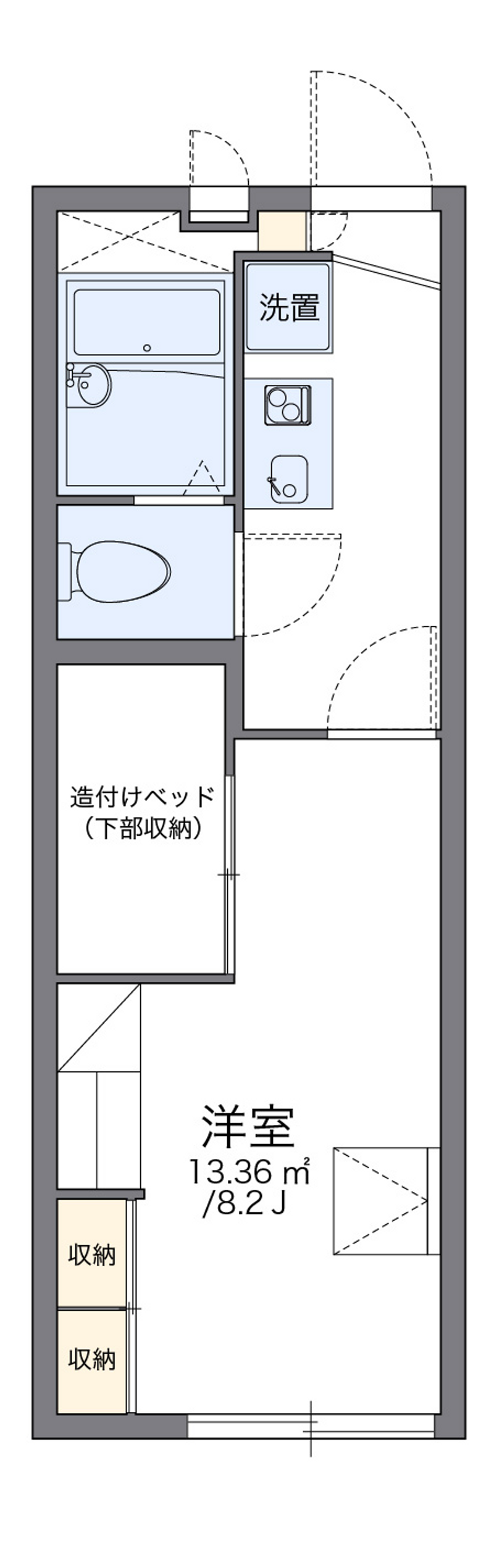 レオパレスウィル 間取図