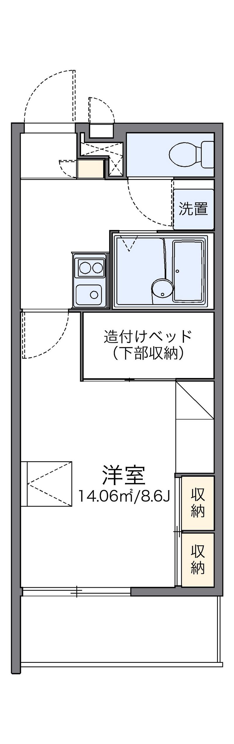 レオパレス秀 間取図