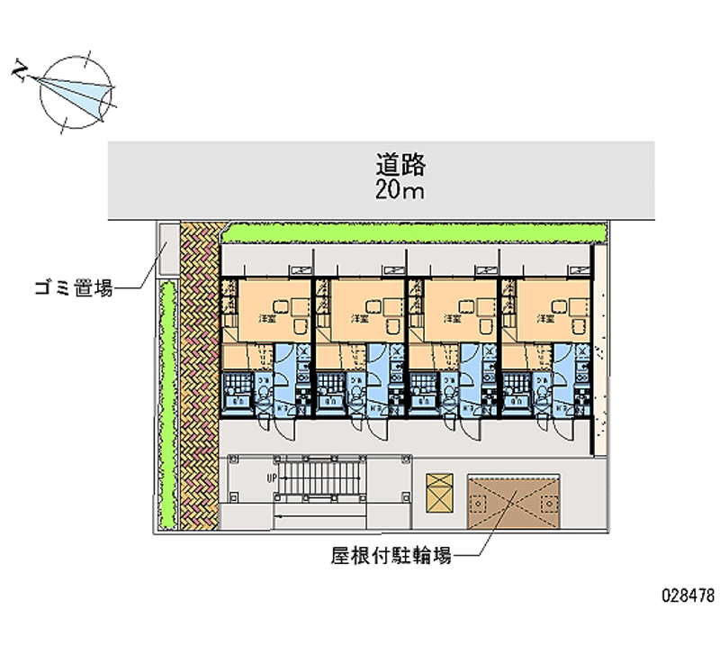 レオパレスおもひで 区画図