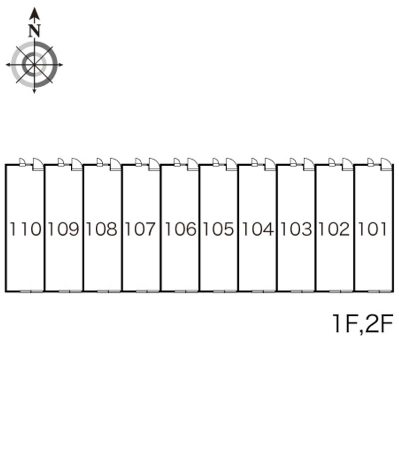 レオパレス三村 間取配置図