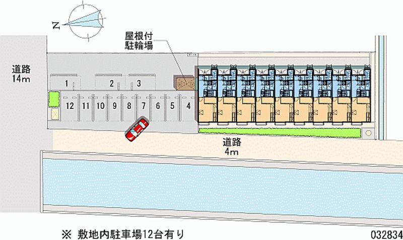 レオパレス中島 月極駐車場