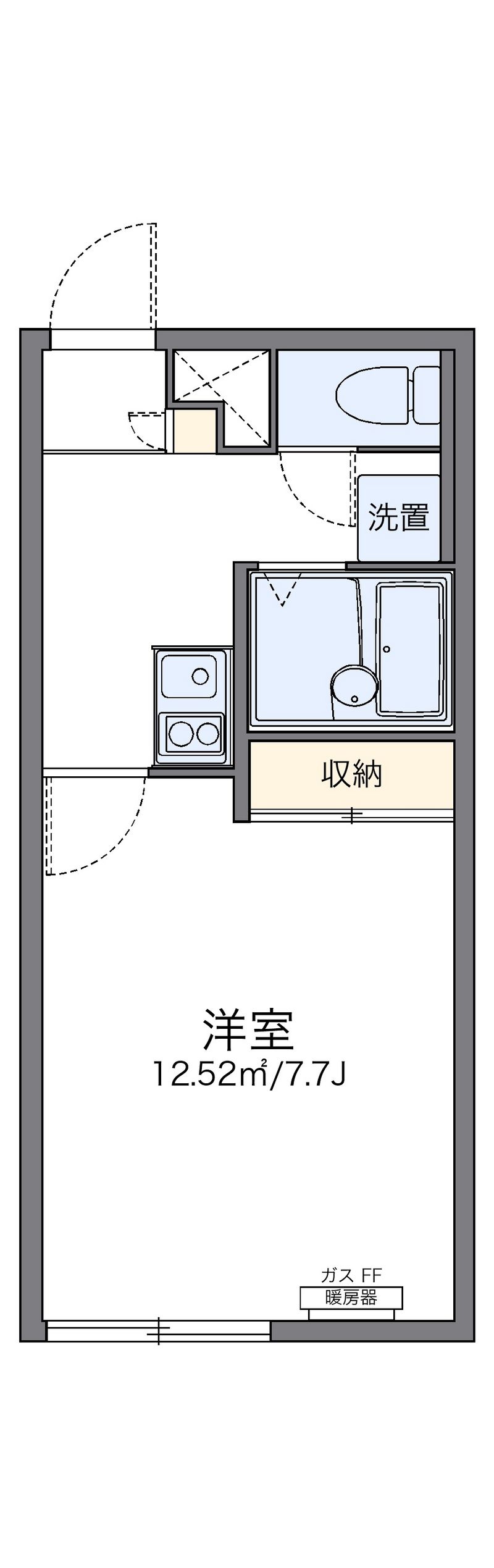 レオパレスハイサンドヴィラ 間取図