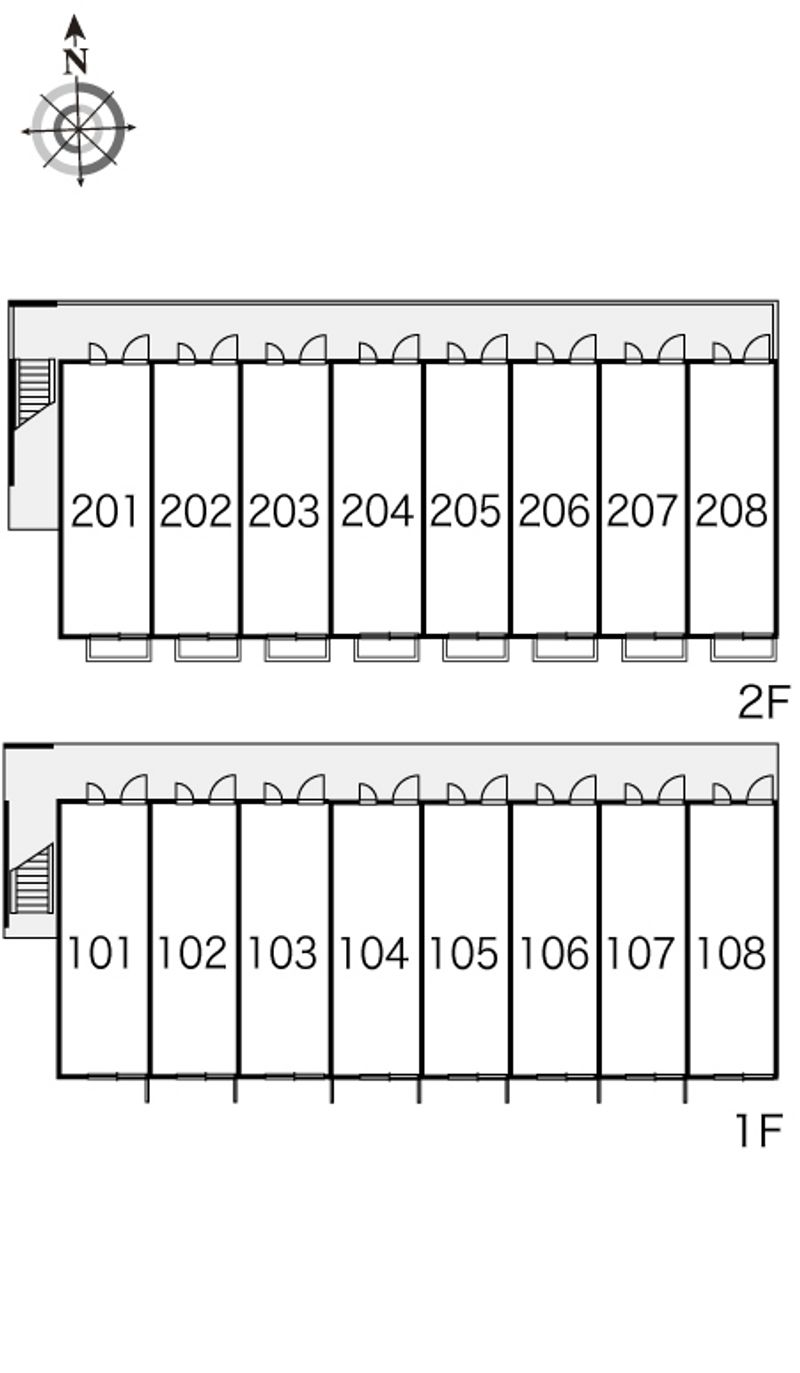 レオパレスハーモニーチャット 間取配置図