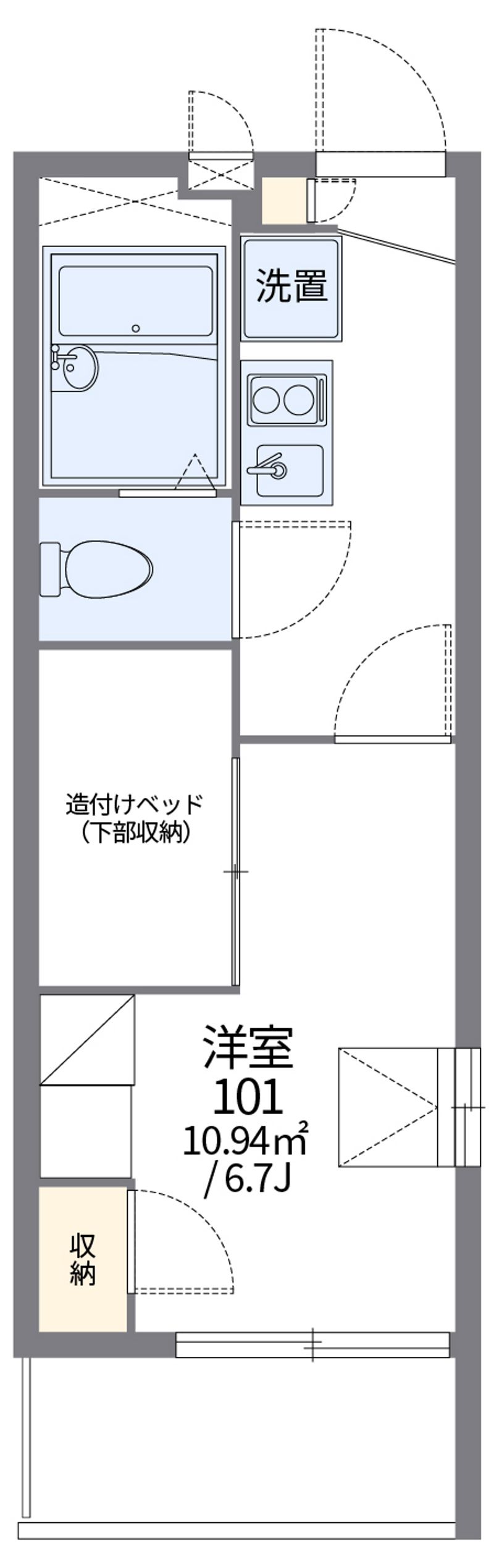 レオパレス西京 間取図