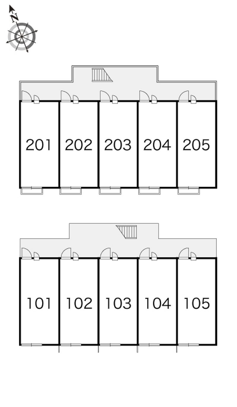 レオパレスカヤハシダイ 間取り配置図
