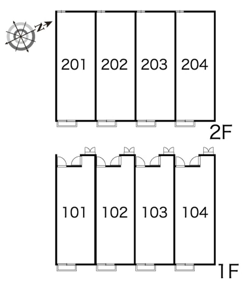 レオパレスマルモラーダ 間取配置図