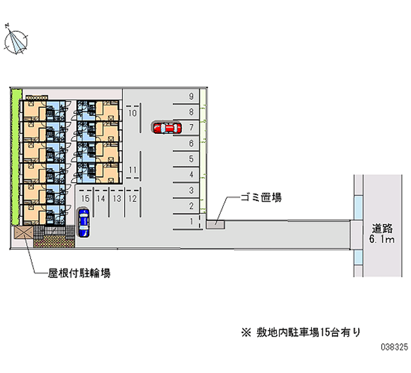 レオパレスミレット５７ 月極駐車場