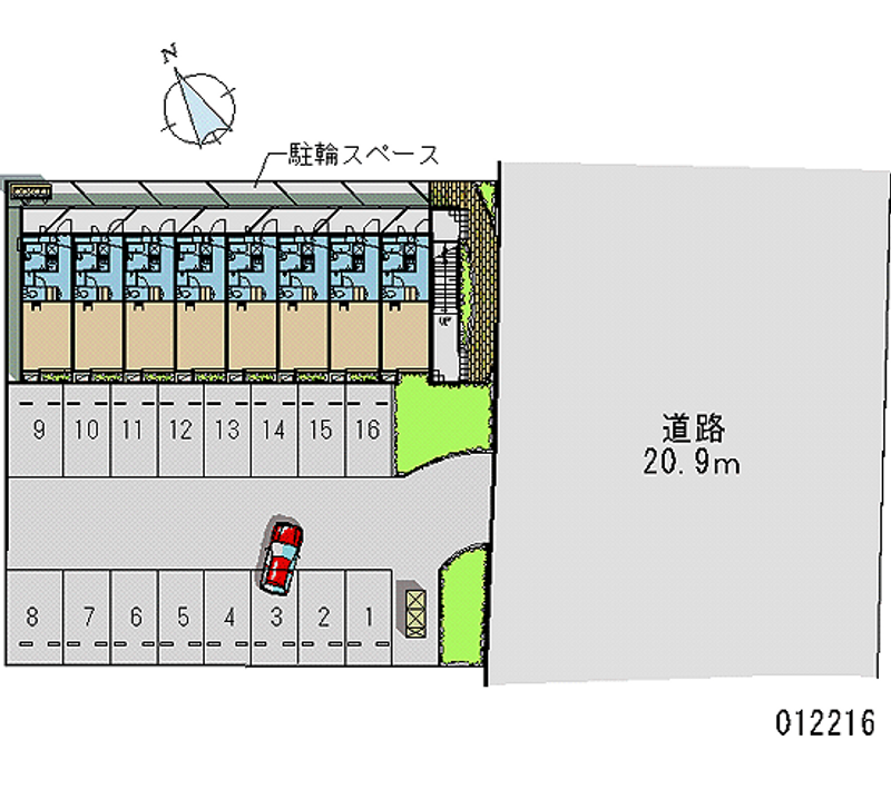 12216 Monthly parking lot