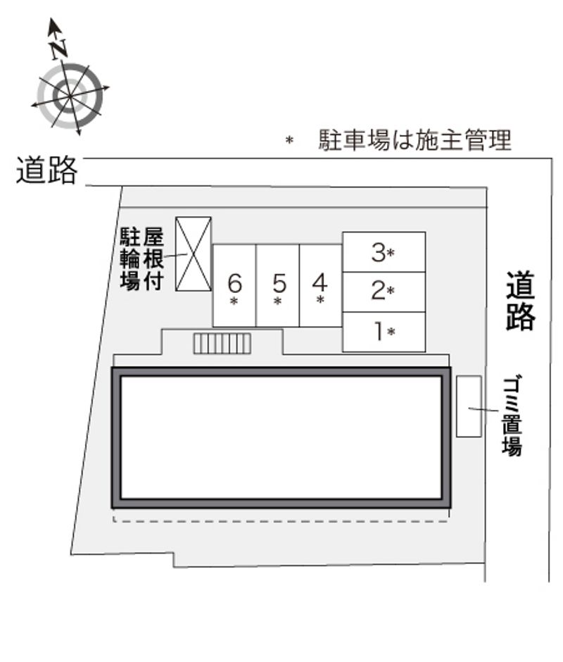 レオパレス亀島 配置図