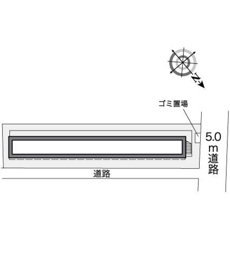 レオパレス南万代 配置図